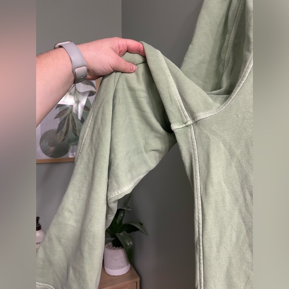 Aerie house party skater wide leg sweatpants green - Picture 6 of 7